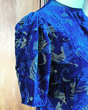 Charger l'image dans la galerie, Bleu brodé de lamé