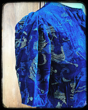 Charger l'image dans la galerie, Bleu brodé de lamé