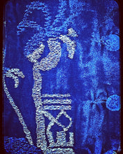 Charger l'image dans la galerie, Bleu brodé de lamé