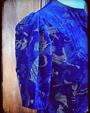 Charger l'image dans la galerie, Bleu brodé de lamé