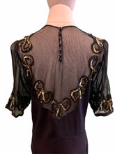 Charger l'image dans la galerie, "Olive" Robe de soirée années 40. Taille M