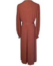 Charger l'image dans la galerie, " Brown Orange ". Robe années 40. Taille M-L