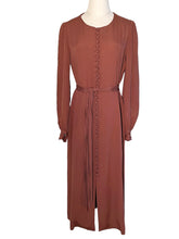 Charger l'image dans la galerie, " Brown Orange ". Robe années 40. Taille M-L