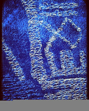 Charger l&#39;image dans la galerie, Bleu brodé de lamé
