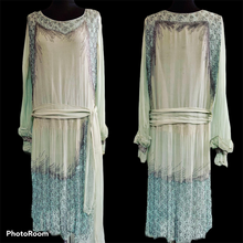 Upload image to gallery, &quot;Almond&quot; Beaded dress from the 20s. Size S

