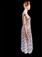 Charger l&#39;image dans la galerie, &quot; Champêtre &quot; . robe années 40. Taille S
