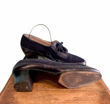 Charger l&#39;image dans la galerie, &quot;Navy&quot; Chaussures des années 30. Taille 38
