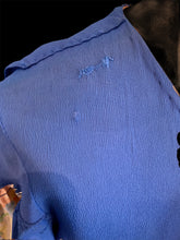 Charger l&#39;image dans la galerie, &quot; Electric blue &quot; . Robe années 40. Taille S
