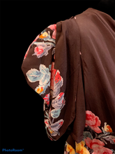 Charger l&#39;image dans la galerie, &quot;Bouquet&quot; Robe en soie des années 30. Taille S
