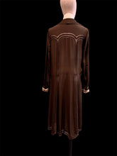 Charger l&#39;image dans la galerie, &quot; Venise &quot; Robe en crepe années 20. Taille S
