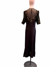 Upload image to gallery, &quot;Olive&quot; 40s evening dress. Size M
